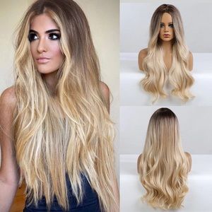 Brand new in Package OMBRE BLONDE LOOSE WAVE SYNTHETIC WIG 26”